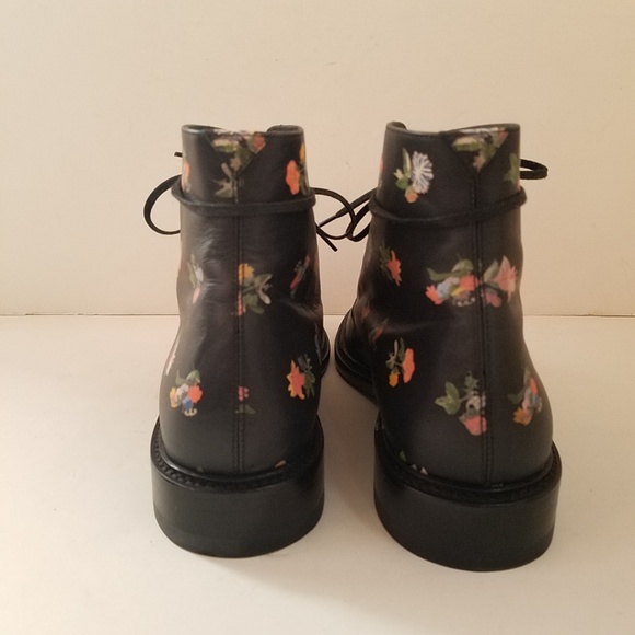 SAINT LAURENT Lolita Floral Ankle Boot Shoes - Picture 4 of 8